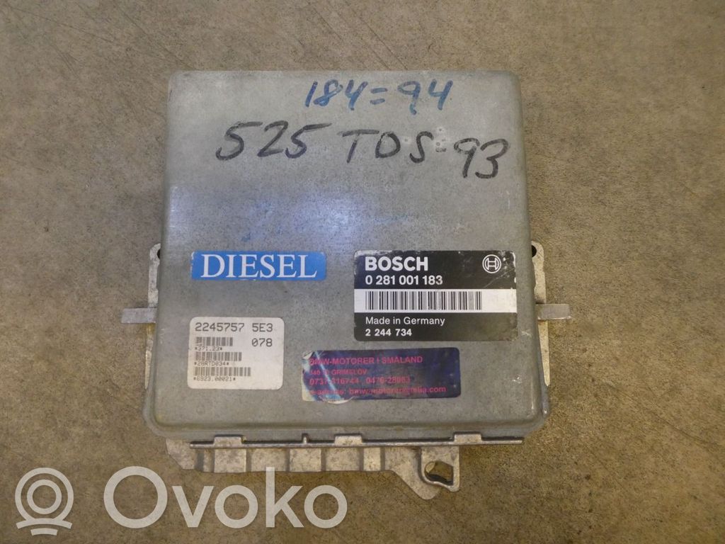 BMW 5 E34 Iesmidzināšanas sistēmas vadības bloks 