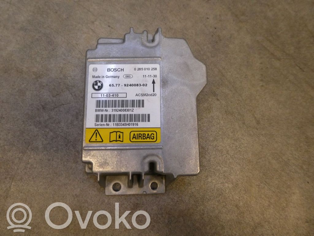 Centralina/modulo airbag   9240083,0285010258,6577924008302
