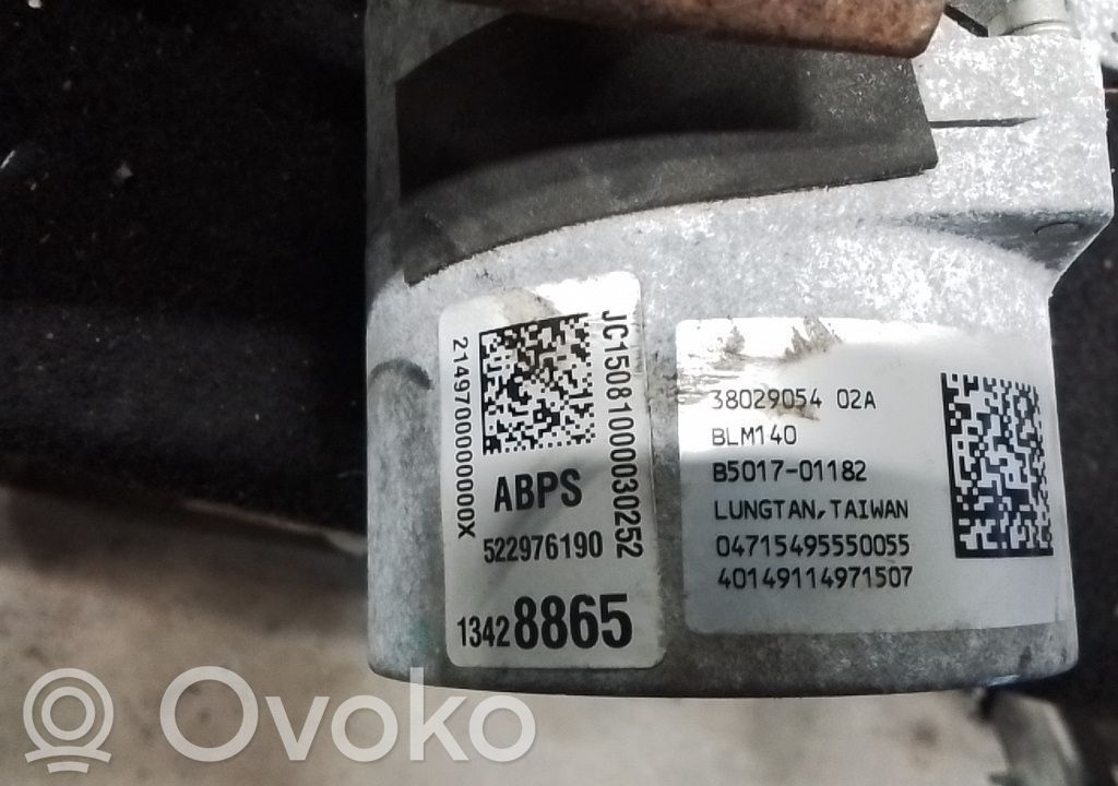 Steering wheel axle