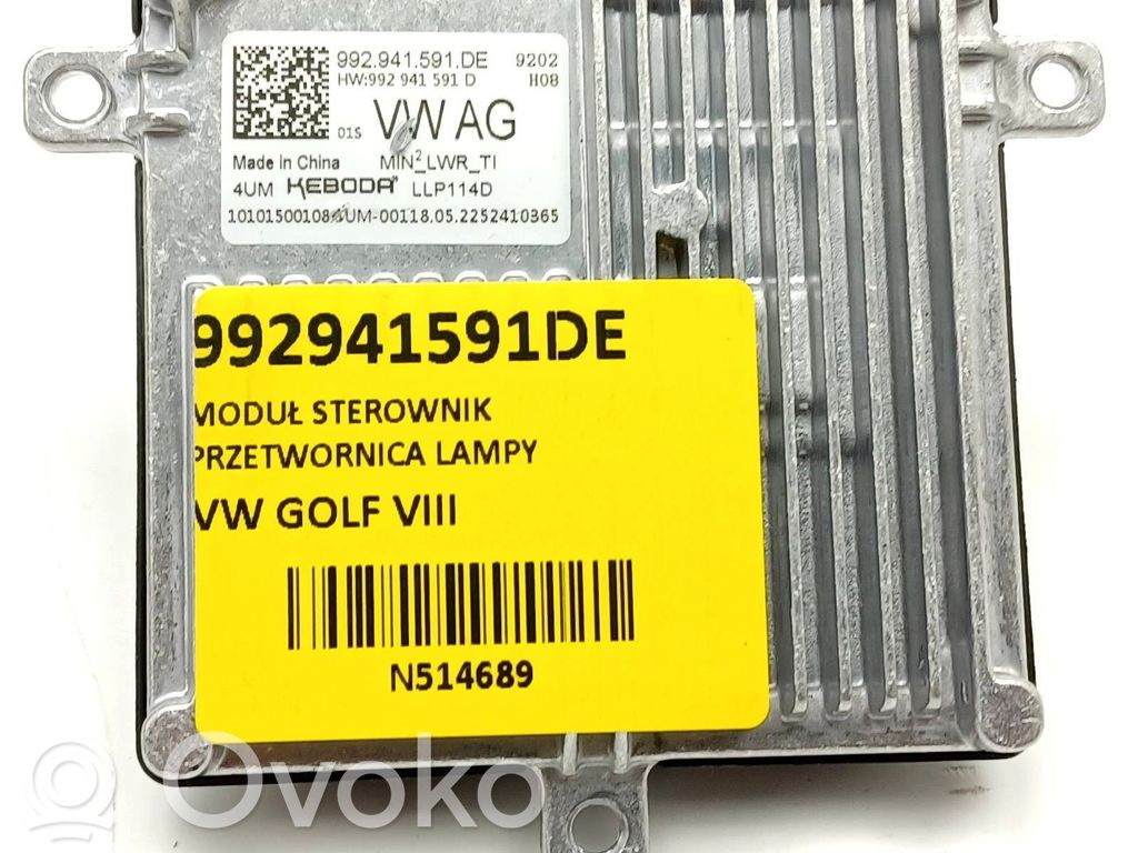 Volkswagen Golf VIII Unidad de control/módulo de los faros xenón 