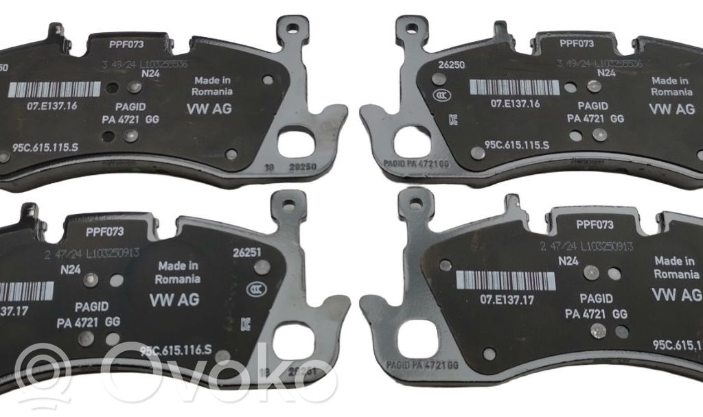 Brake pads (front)   95C698151,95C698151,95C615115S,95C615116S