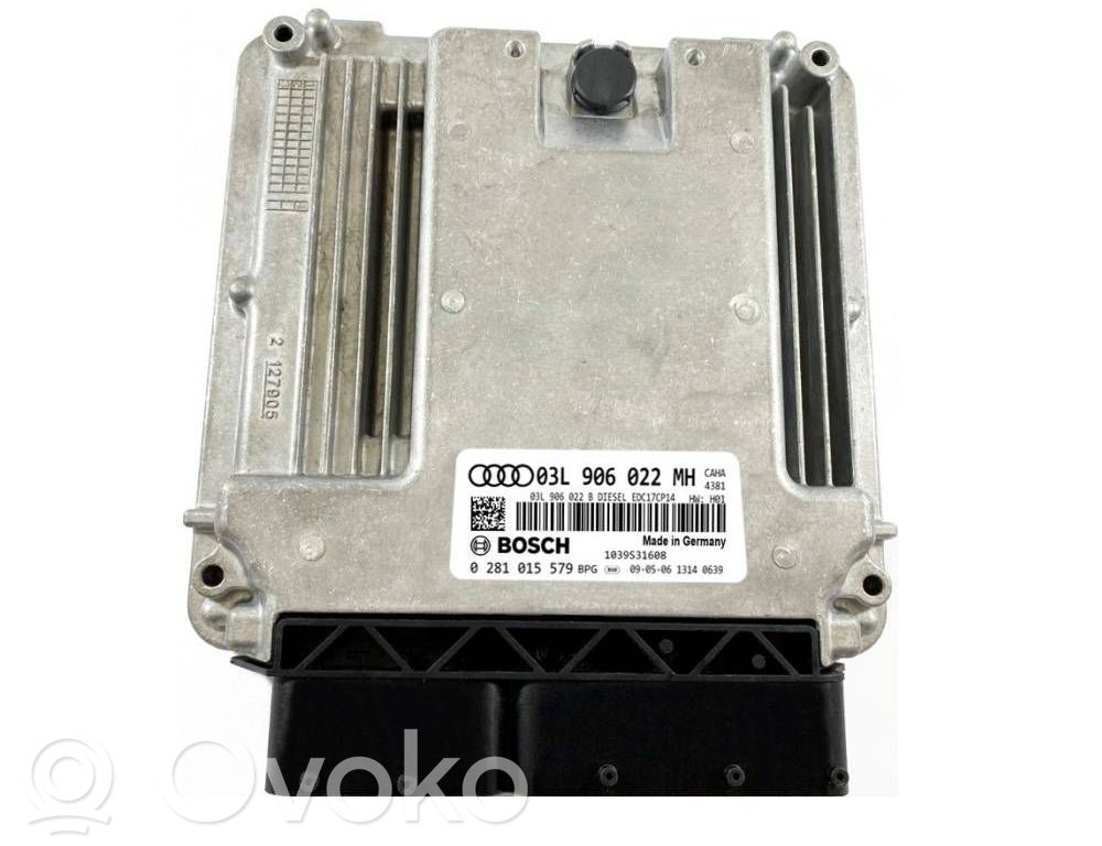 Engine control unit/module ECU   03L906022MH,0281015579