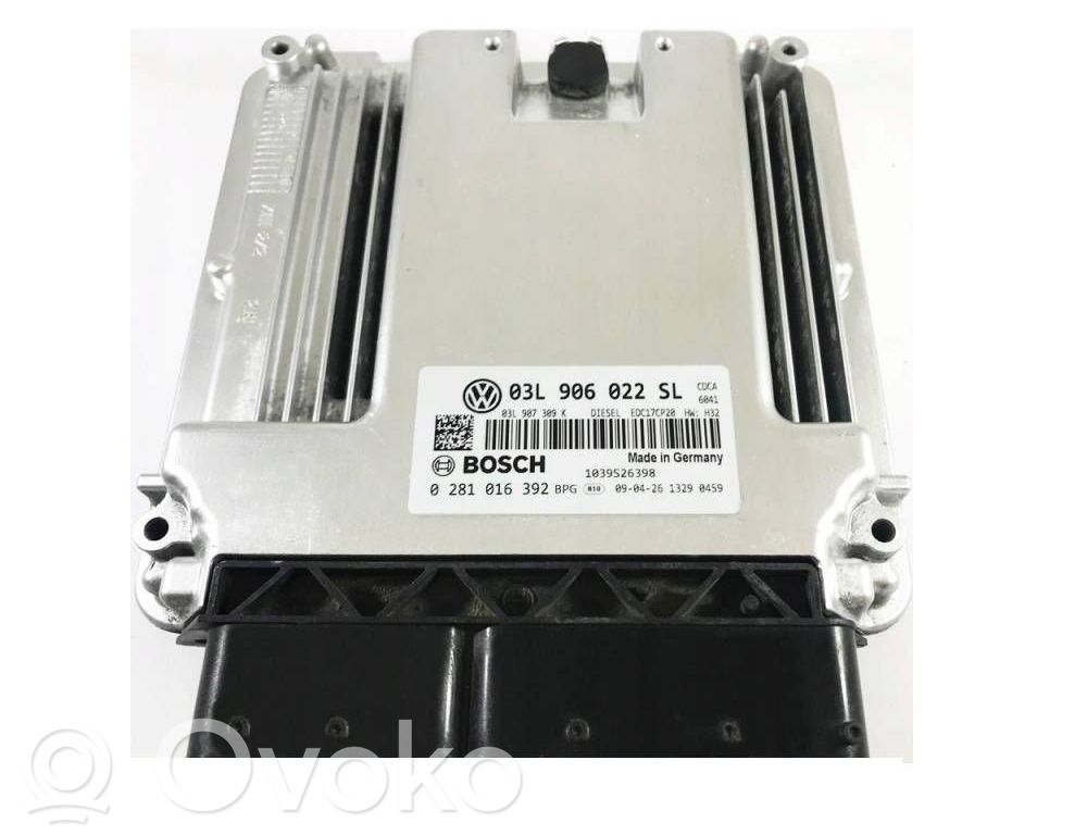 Engine control unit/module ECU   03L906022SL,0281016392