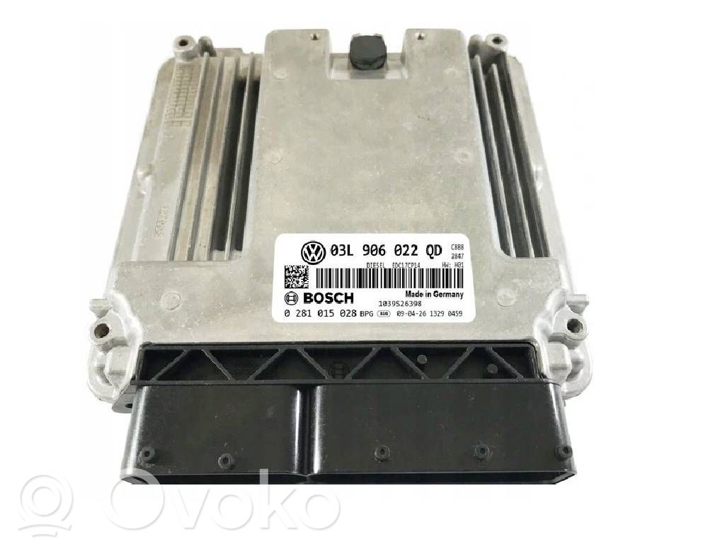 Engine control unit/module ECU   03L906022QD,0281015028