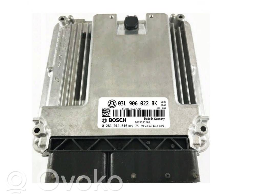 Engine control unit/module   03L906022BK,0281014616