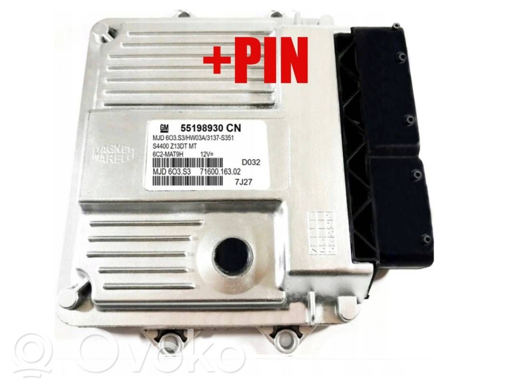 Engine control unit/module   55198930,MJD603S3,55198930CN