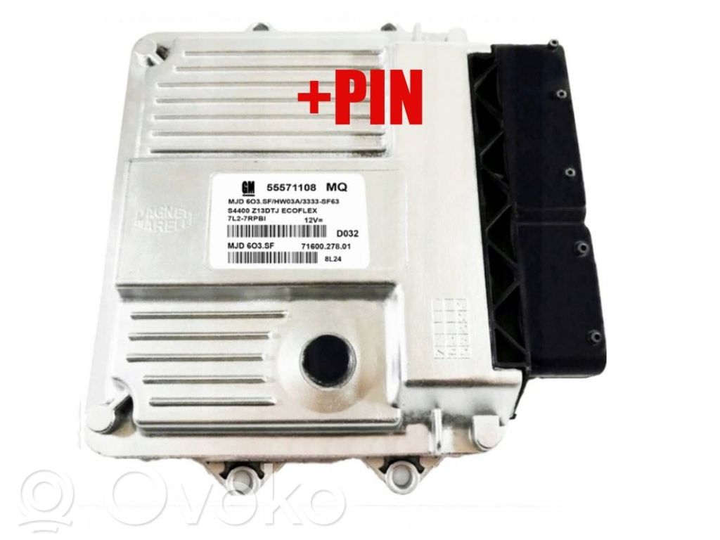 Engine control unit/module ECU   55571108,MJD603SF,55571108MQ