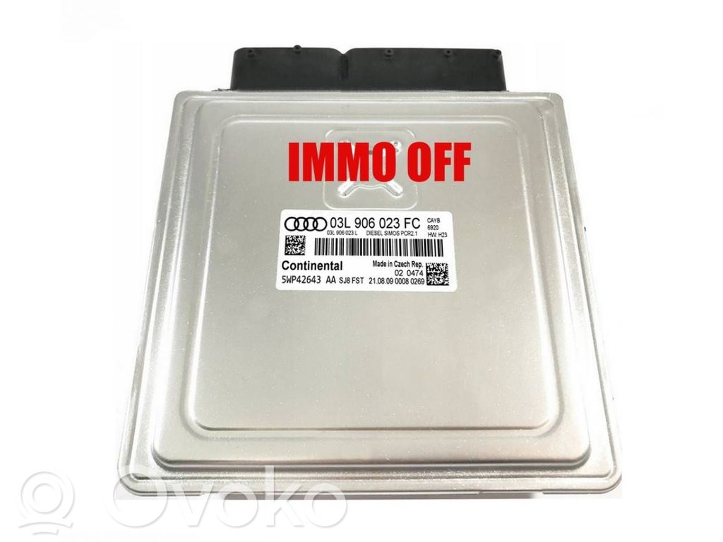 Unidad de control/módulo ECU del motor   03L906023FC,5WP42643A