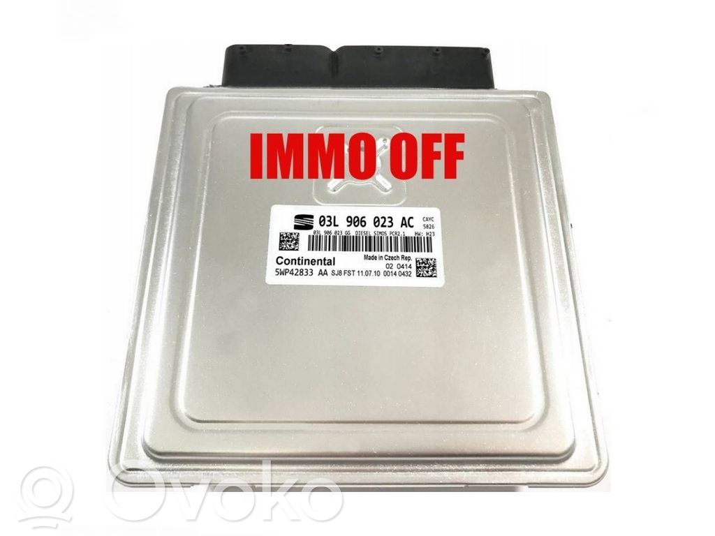 Engine control unit/module ECU   03L906023AC,5WP42833A