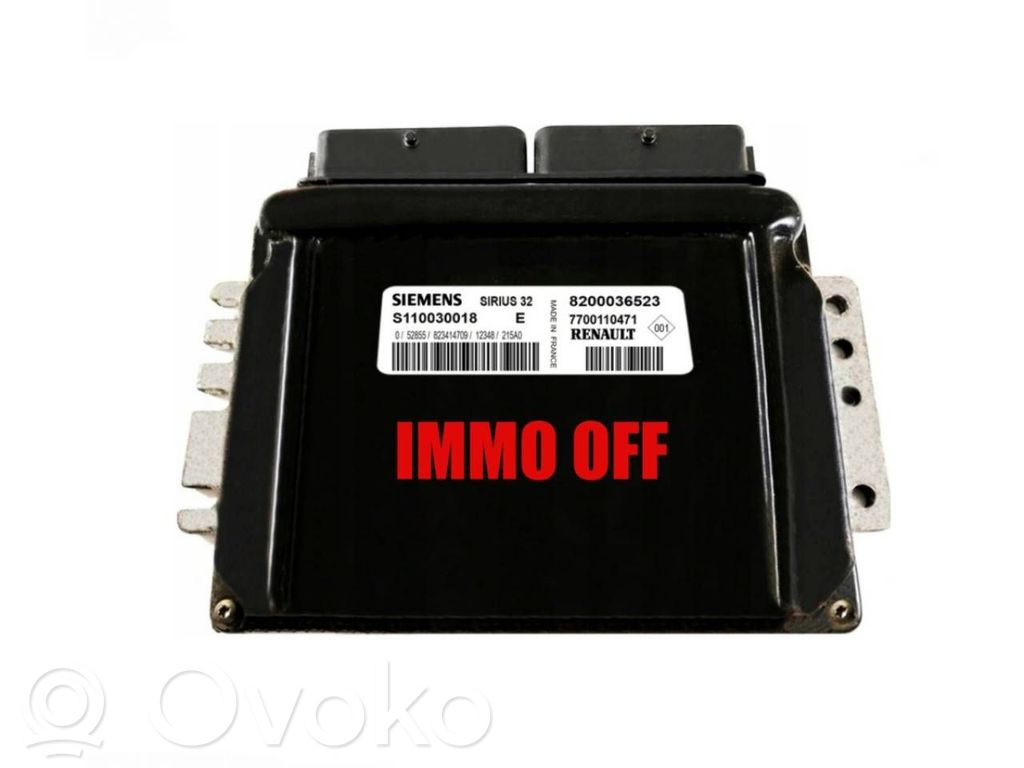 Engine control unit/module   S110030018E,8200036523,S110030018