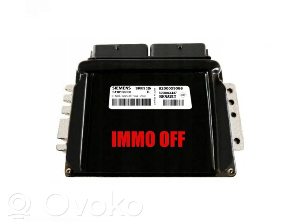 Engine control unit/module   S110138000B,8200059086,8200044437