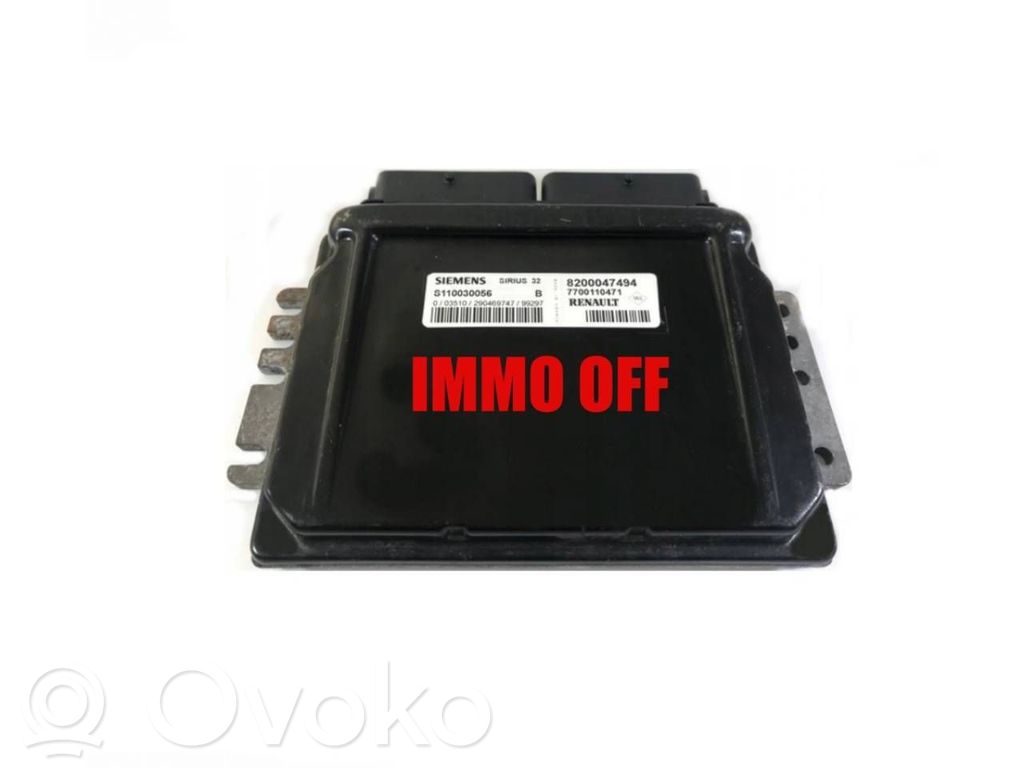 Engine control unit/module ECU   S110030056B,8200047494
