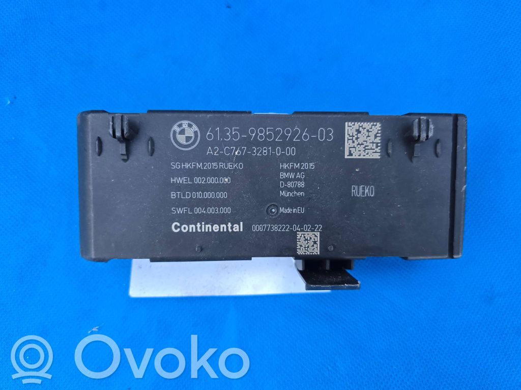 Tailgate/trunk control unit/module   9852926,A2C7673281000