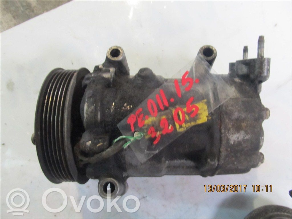 Peugeot 206 Ilmastointilaitteen kompressorin pumppu (A/C) 