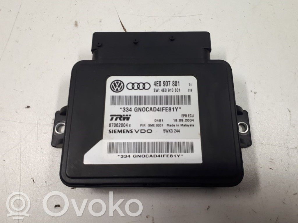 Hand brake control module   4E0910801,4E0910801