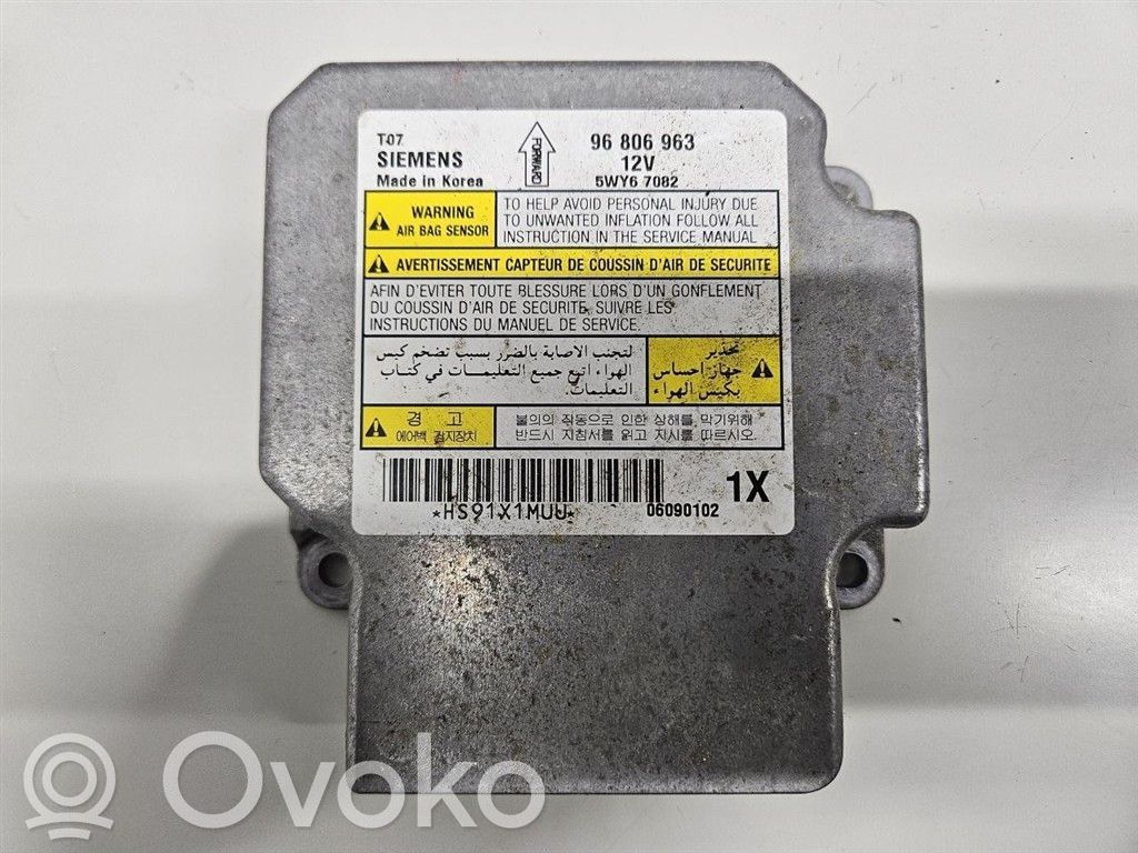 Chevrolet Aveo Airbag control unit/module 