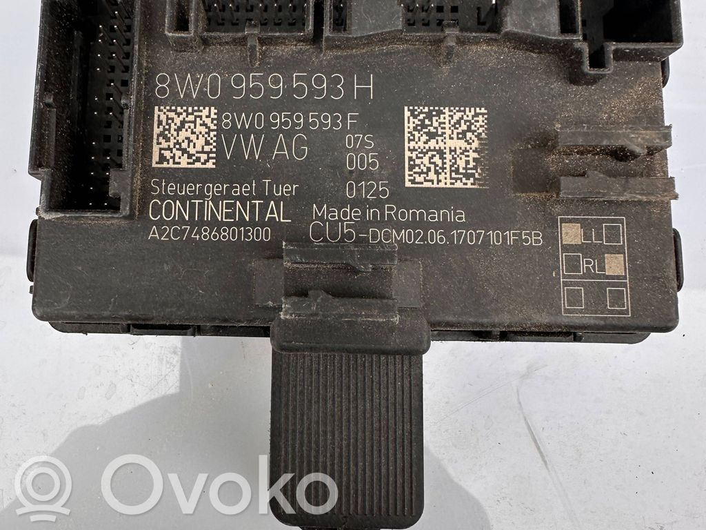 Audi A4 S4 B9 Unité de commande module de porte 