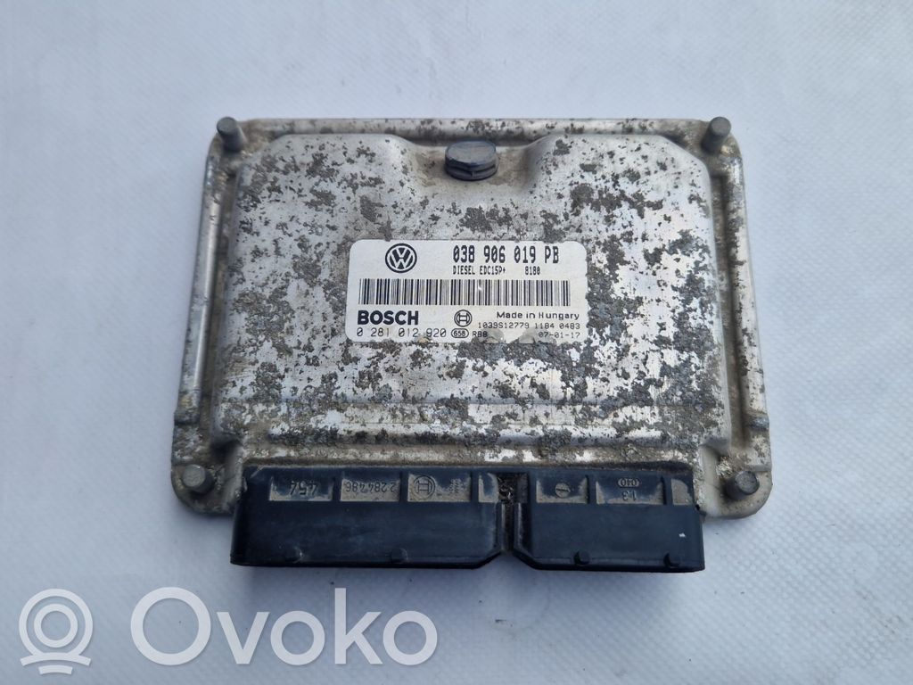 Engine control unit/module   038906019PB,0281012920