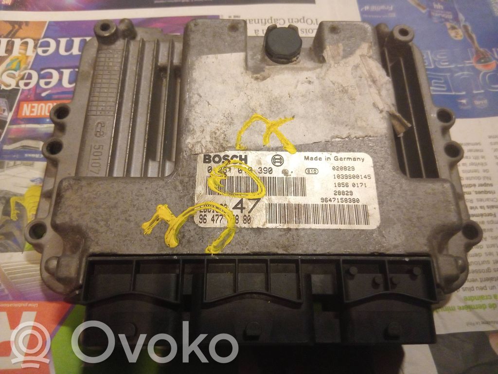 Peugeot 206 Engine control unit/module 