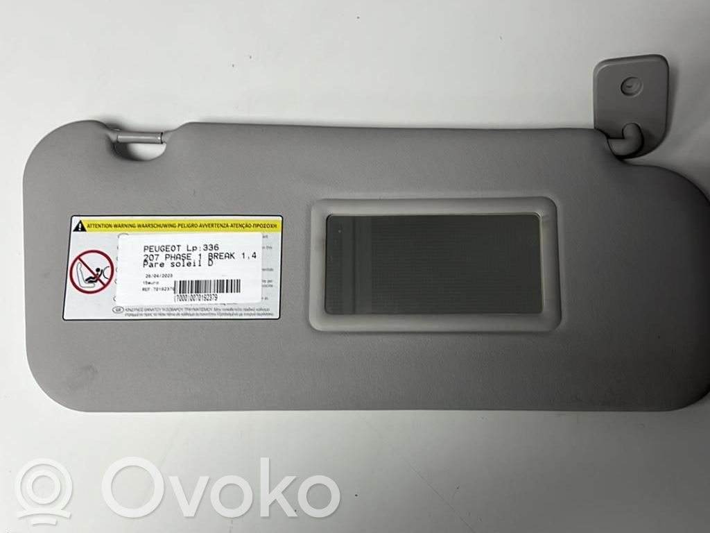 Peugeot 207 Sun visor 