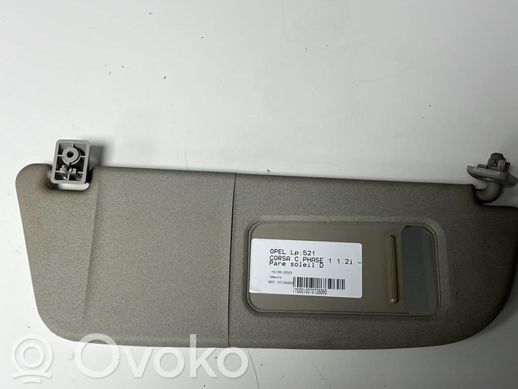 Opel Corsa C Saulessargu panelis 
