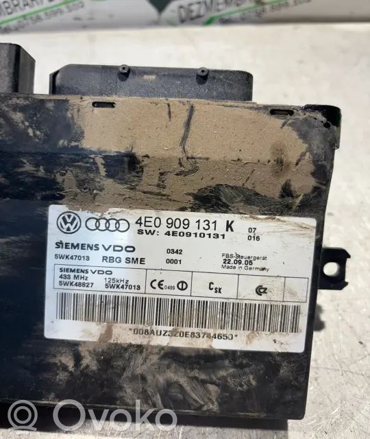 Audi A8 S8 D3 4E Comfort/convenience module 
