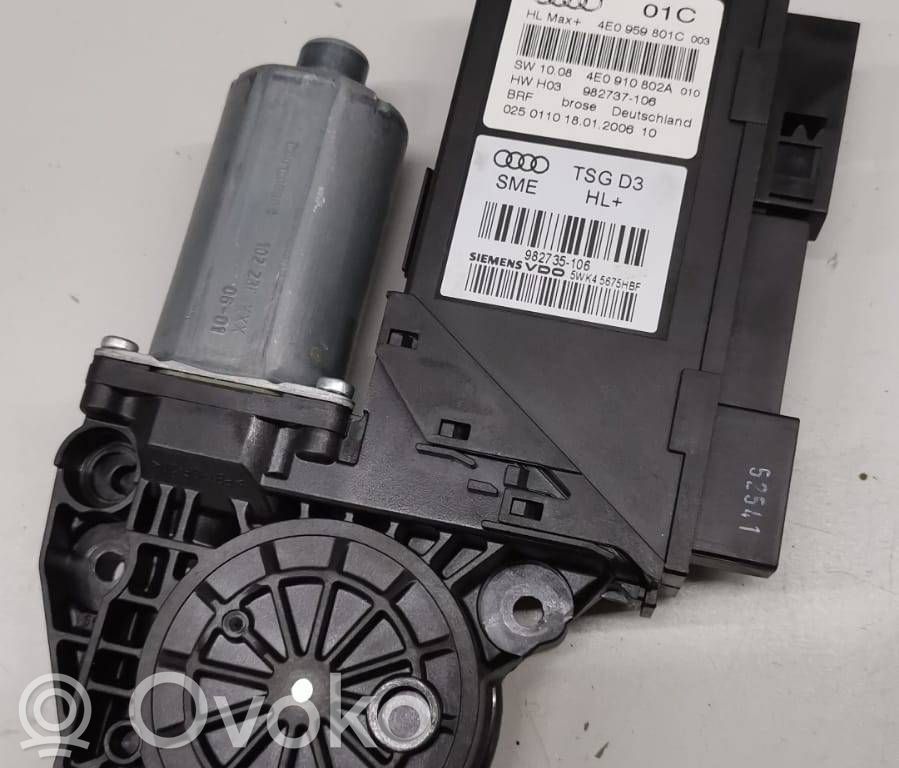 Audi A8 S8 D3 4E Asa reguladora de la puerta trasera 