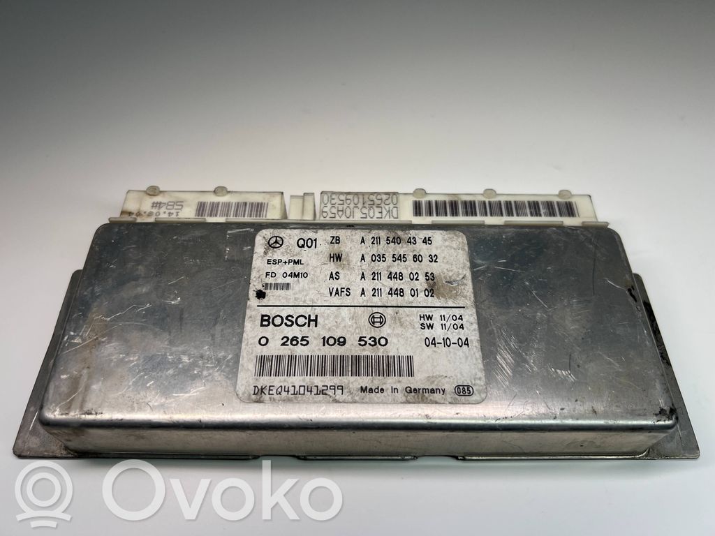 Mercedes-Benz E W211 ESP (stability system) control unit 