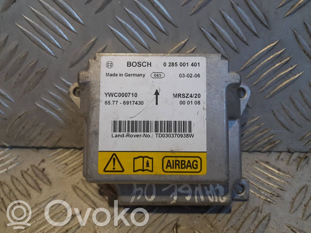 Land Rover Range Rover L322 Airbag control unit/module 
