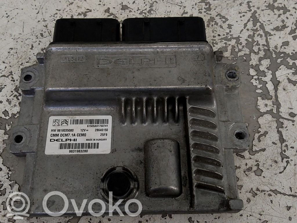 Engine control unit/module ECU   9831983280,20260526,31355380,VDMS7