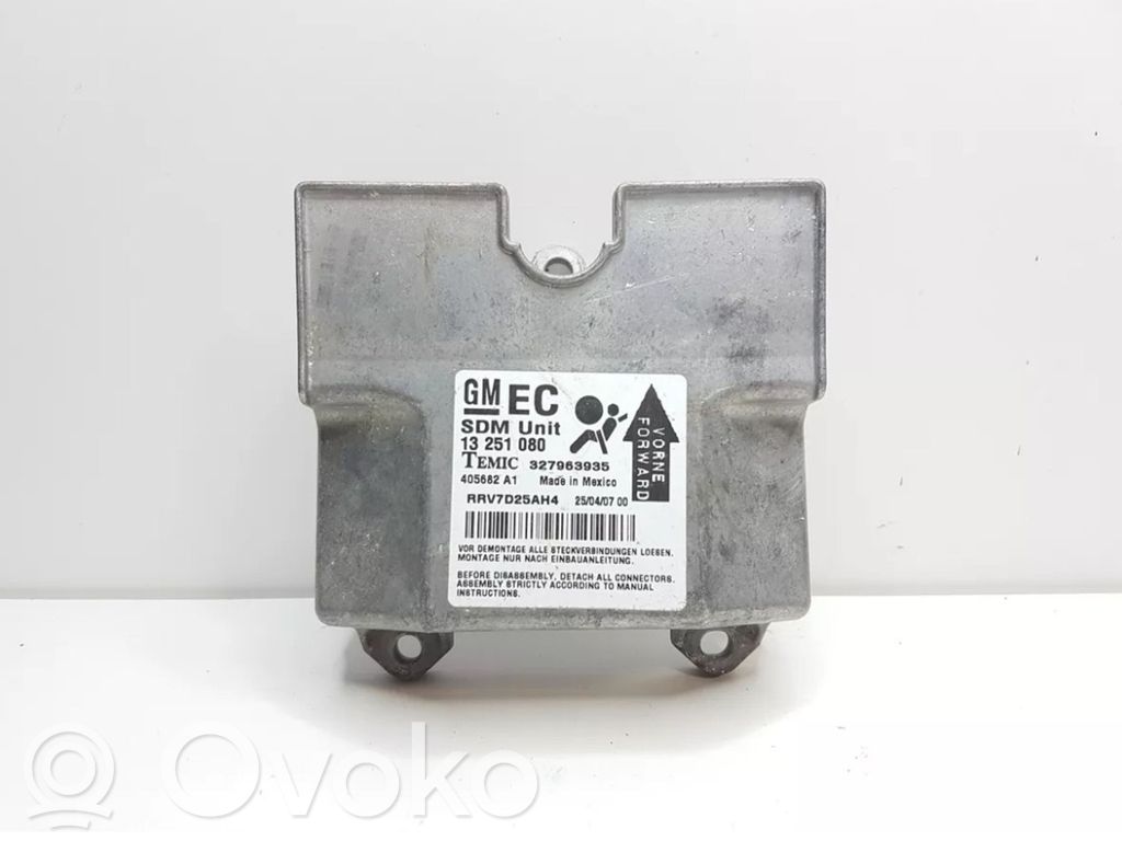 Opel Astra H Turvatyynyn ohjainlaite/moduuli 