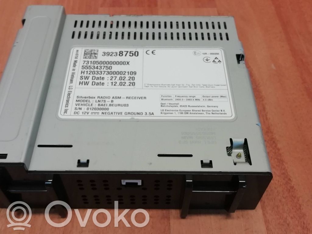 Opel Insignia B Radio/CD/DVD/GPS head unit 