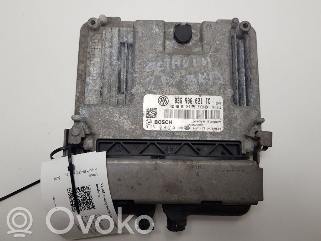 Skoda Superb B6 (3T) Engine control unit/module 