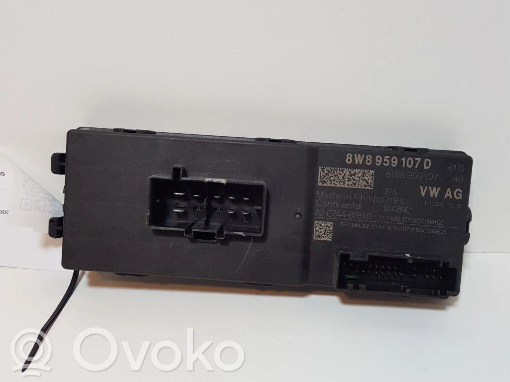 Tailgate/trunk control unit/module   8W8959107D