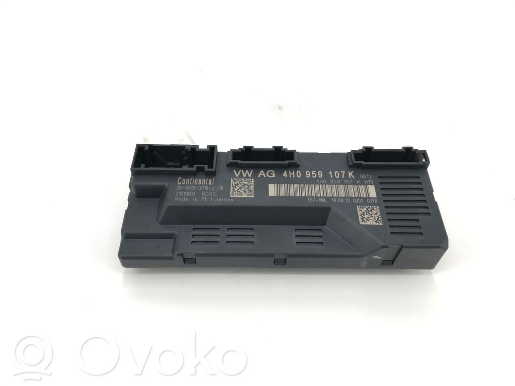 Sterownik / Moduł elektrycznej klapy tylnej / bagażnika   4H0959107K