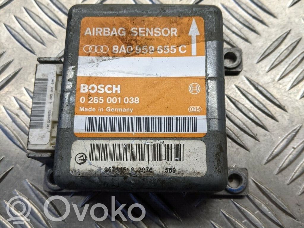 Airbag control unit/module   0285001038,8A0959655C