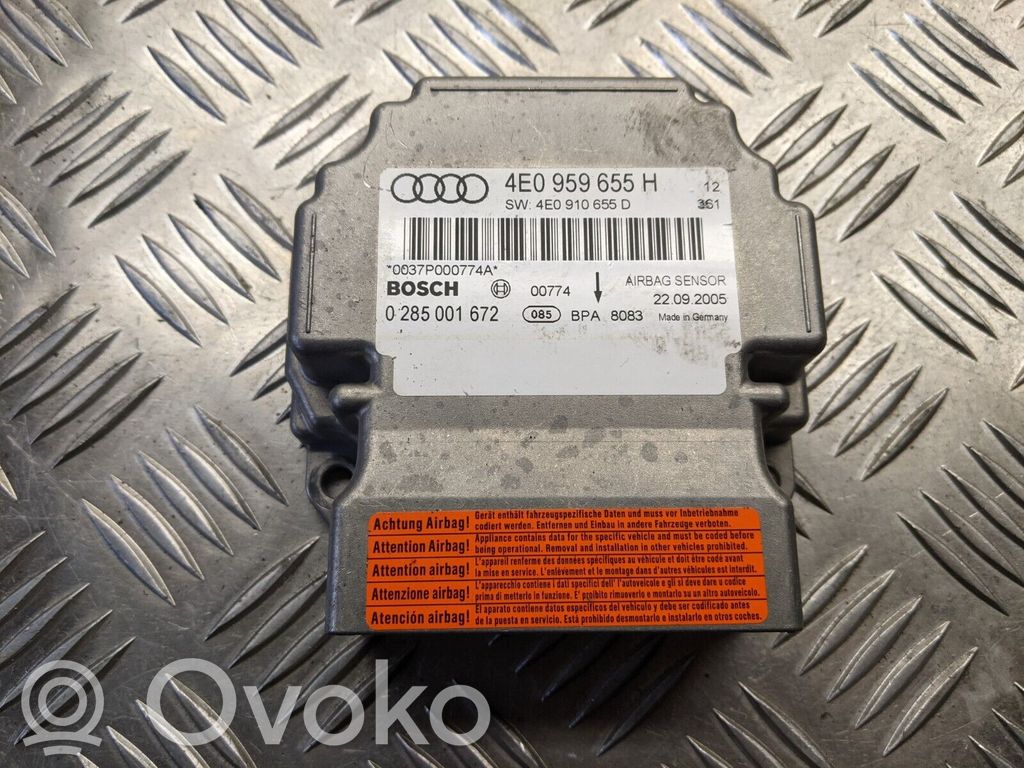 Unidad de control/módulo del Airbag   4E0959655H
