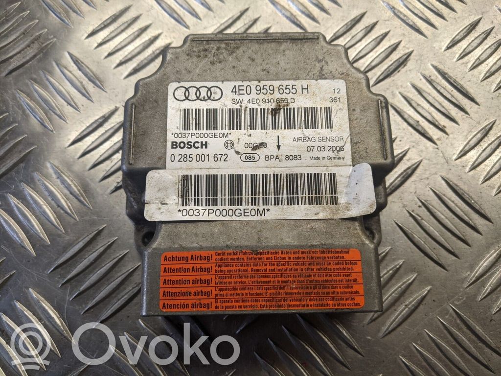 Unidad de control/módulo del Airbag   4E0959655H