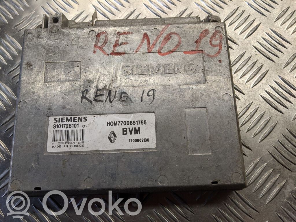 Renault 19 Unidad de control/módulo del motor 