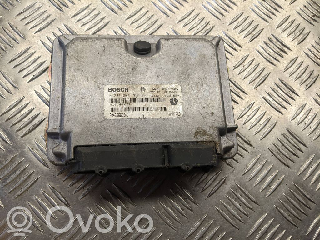 Engine control unit/module   P04686662AC,28SA3891,0281001768