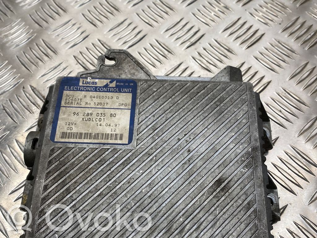 Engine control unit/module   9628903580,80607E,04010013D