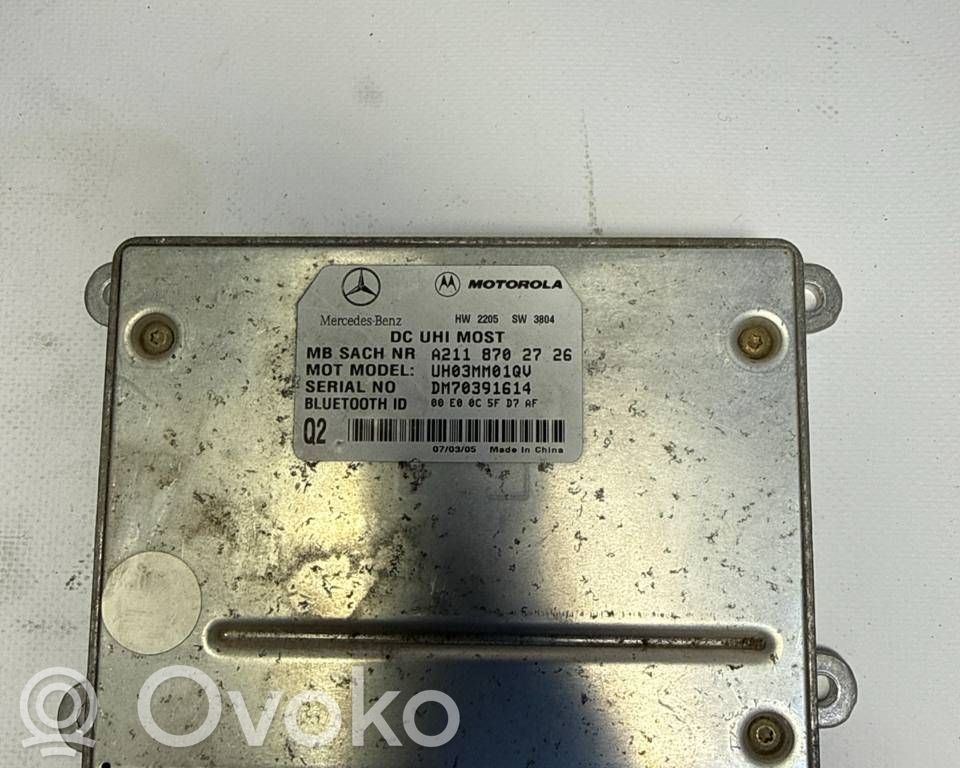 Unidad de control/módulo de bluetooth   A2118702726