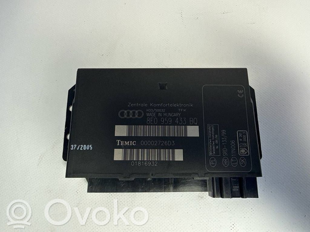 Audi A4 S4 B7 8E 8H Modul confort 