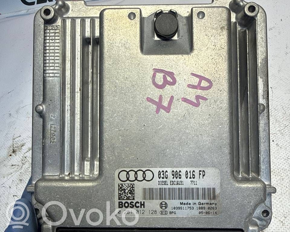 Engine control unit/module   03G906016FP,1039S11753,0281012128