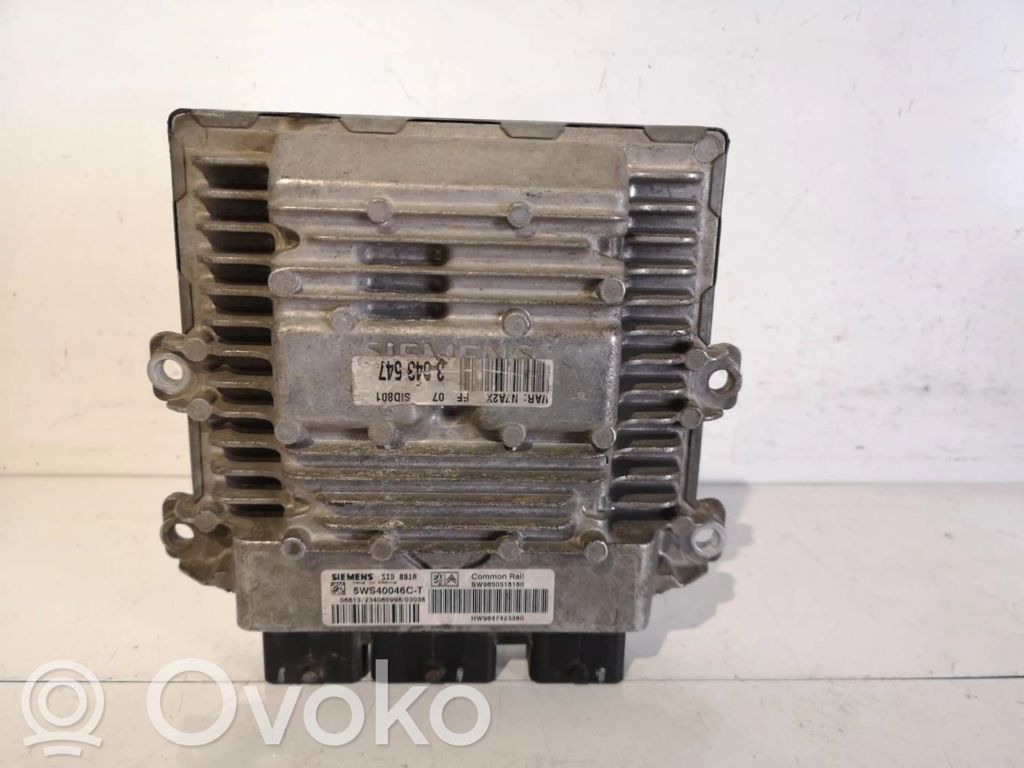 Engine control unit/module ECU   SW9650518180