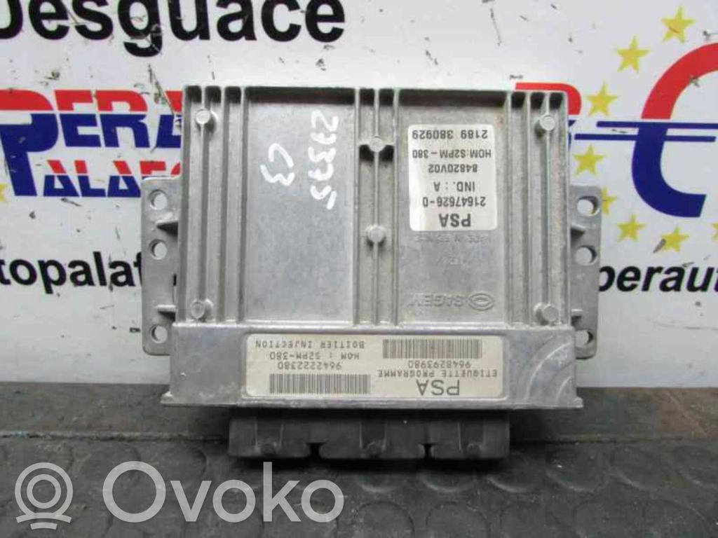 Unité de commande, module ECU de moteur   9648293980
