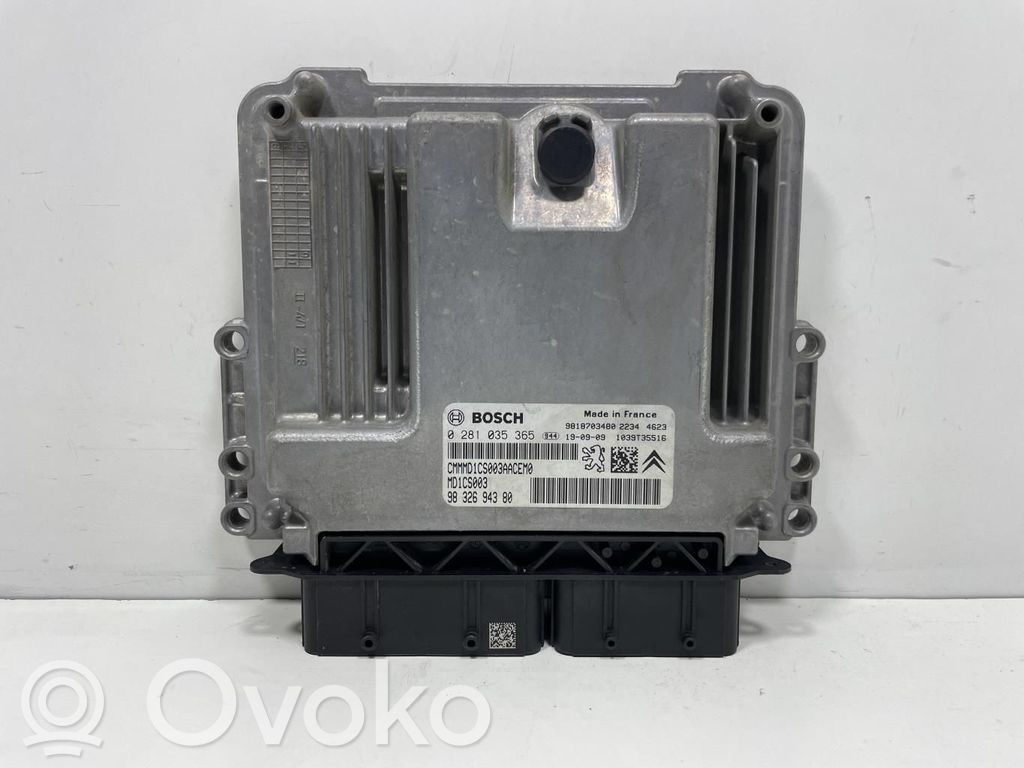 Unidad de control/módulo ECU del motor   9818703480