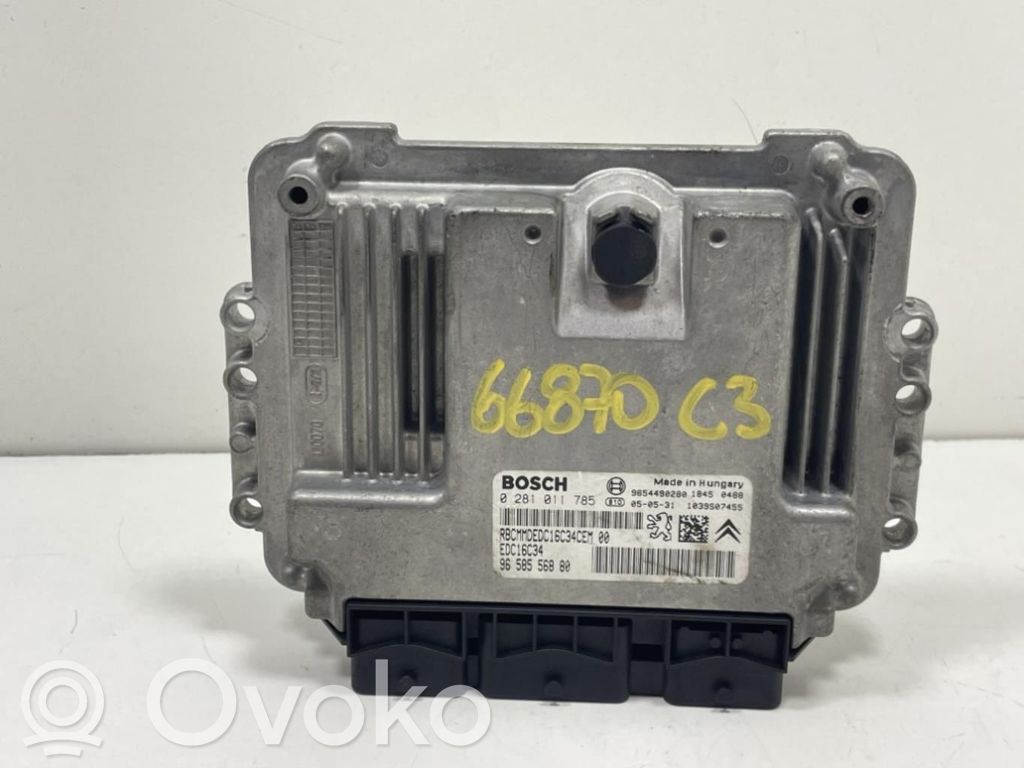 Unidad de control/módulo ECU del motor   9658556880