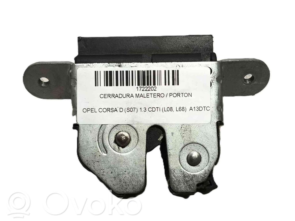 Opel Corsa D Blocco chiusura del portellone