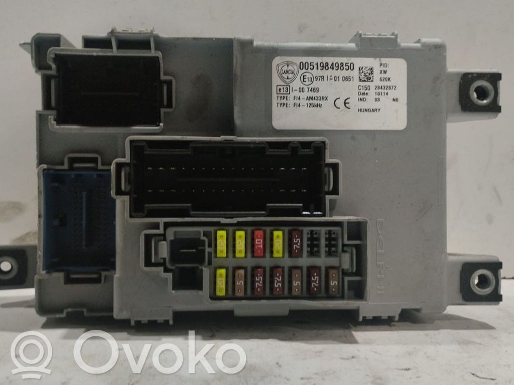 Lancia Ypsilon Module de contrôle carrosserie centrale 